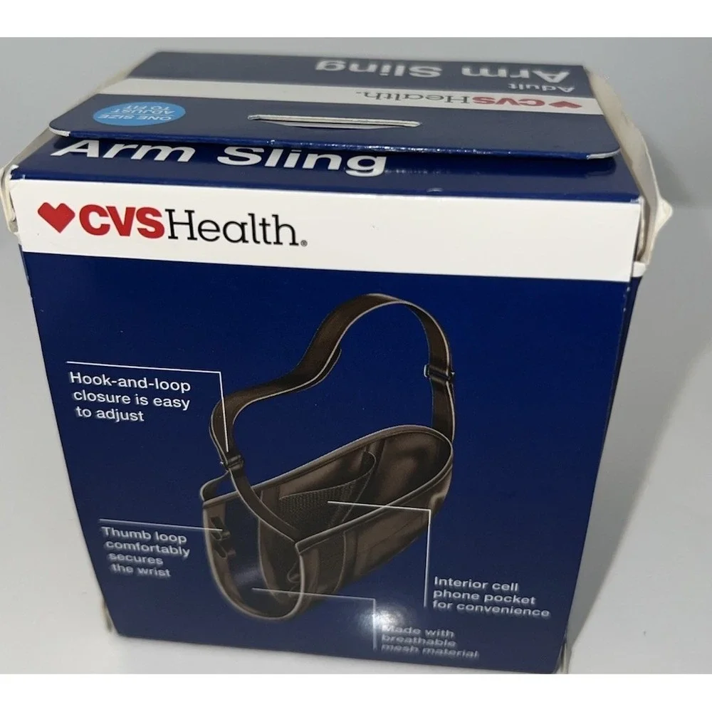 (B20/2)CVS Health Arm Sling Adult with Adjustable Fastener - Right or Left Arm